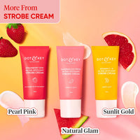 DOT & KEY Strawberry Dew Strobe Cream For Face Skin Radiance Cream | Moisturizer & Highlighter For Face | For Dewy Glazed Instant Glow | Boosts Hydration | For All Skin Types | For Women & Men | 30Ml