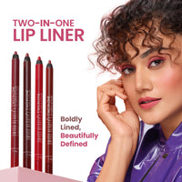 Swiss Beauty 2-In-1 Creamy Matte Lip Liner + Lip Filler | Smudgeproof and waterproof | Shade- Coral Candy, 1.6g