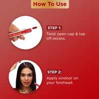 Hilary Rhoda Ever Mine Liquid Sindoor | Long Lasting | Smudge-Proof & Sweat-Resistant | Crease-Free Sindoor | Quick Drying Formula | Highly-Pigmented | 4ml (My Red)