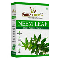 The Forest Herbs Natural Care From Nature 100% Pure Neem Leaves Powder 200 Grams (Sun Dried & Stemless) for Face, Skin, Hair Growth Pack