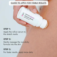 Cos-IQ Stretch Marks Removal Roll-On Serum (Pack of 3 X 40ml Each) | with Striover | Scar Removal | Uneven Skin Tone | All Skin Types | 120ml