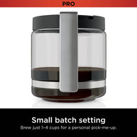 Ninja Programmable XL 14-Cup Coffee Maker PRO, 14-Cup Glass Carafe, Freshness Timer, with Permanent Filter, Black Stainless Steel, DCM201BK