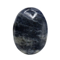 Iolite Palm Stone - Pocket Massage Worry Stone for Natural Body Chakra Balancing, Reiki Healing and Crystal Grid Iolite
