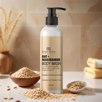 Botanic Hearth Oat & Niacinamide Body Wash | Moisturizing & Skin Whitening Body Wash Shower Gel | Sulfate & Paraben Free | for Women & Men | 245ml
