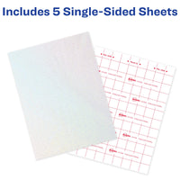 Avery Luxe Collection Holographic Laminating Sheets, Speckled Dots, 9