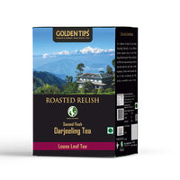 Golden Tips Roasted Relish Second Flush Darjeeling Black Tea Loose Leaves (200gm- 100 Cups)