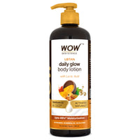 WOW Skin Science Ubtan Body Lotion- All skin type - Anti-Tanning & Smoothening Care with Saffron Extract, Sandalwood Oil - 400mL