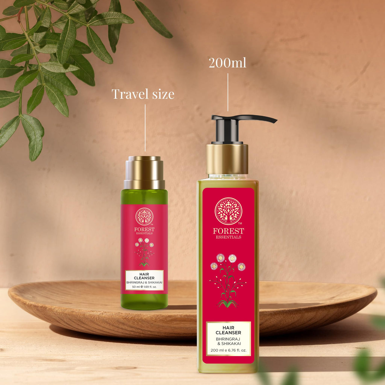 Forest Essentials Hair Cleanser Bhringraj & Shikakai | Ayurvedic Anti-Dandruff Natural Shampoo | Reduces Hair Fall and Dandruff | Controls Hair Thinning | Sulphate & Paraben Free,200 grams