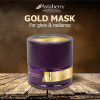 Astaberry Professional Gold mask For Glow & Radiance Skin 500ml - Get Young and hydrated skin | Reversing oxidation damage | Counteracts aging of the skin | All Skin Types