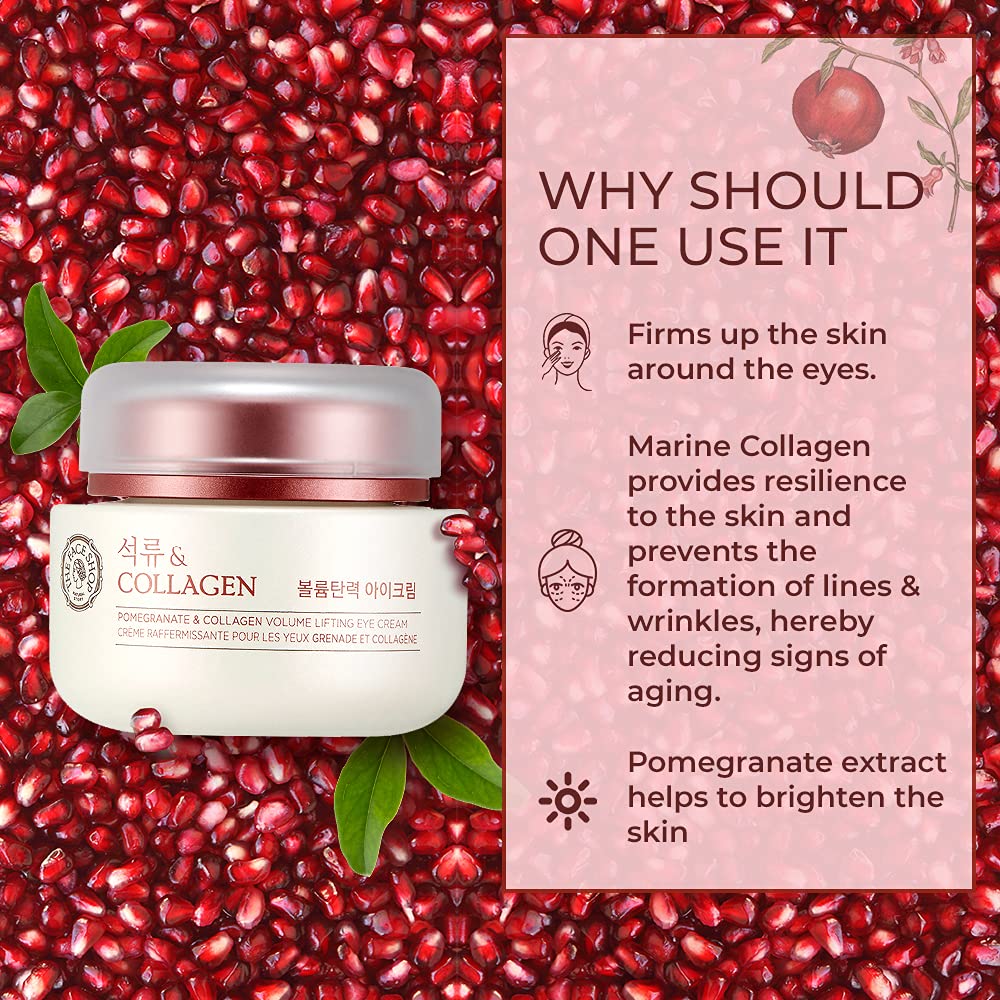 The Face Shop Pomegranate and Collagen Volume Lifting Eye Cream for Normal Skin (50 ml)