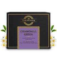 The Tea Heaven | Tea Gift - Chamomile Green Tea-Organic Chamomile-Promotes Better Sleep and Fight Depression-100% Natural Ingredients-17 Tea Bags (16+1 Free Samples)