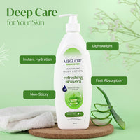 Meglow Pro-Care Moisturizing Body Lotion | Refreshing Aloe Vera Moisturizer for Women & Men for All Skin Types | Hydrating Moisturizer -500ml