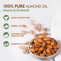 Nat Habit 100% Pure Almond Oil (Rogan Badam), For Skin & Hair, Non-Refined, Chemical Free & Preservative Free - 50 ml