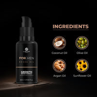 Carlton London Men Beard Oil I Made of Sunflower Seed Sweet Almond and Olive Fruit oils and Vitamin E I 1x30ML Best for Men and Boys
