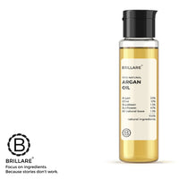 Brillare Argan Hair Oil, with the Goodness of Olive oil & Sunflower Oil, for Dry & Frizzy Hairs, 100% Natural Hair Oil, 100ml