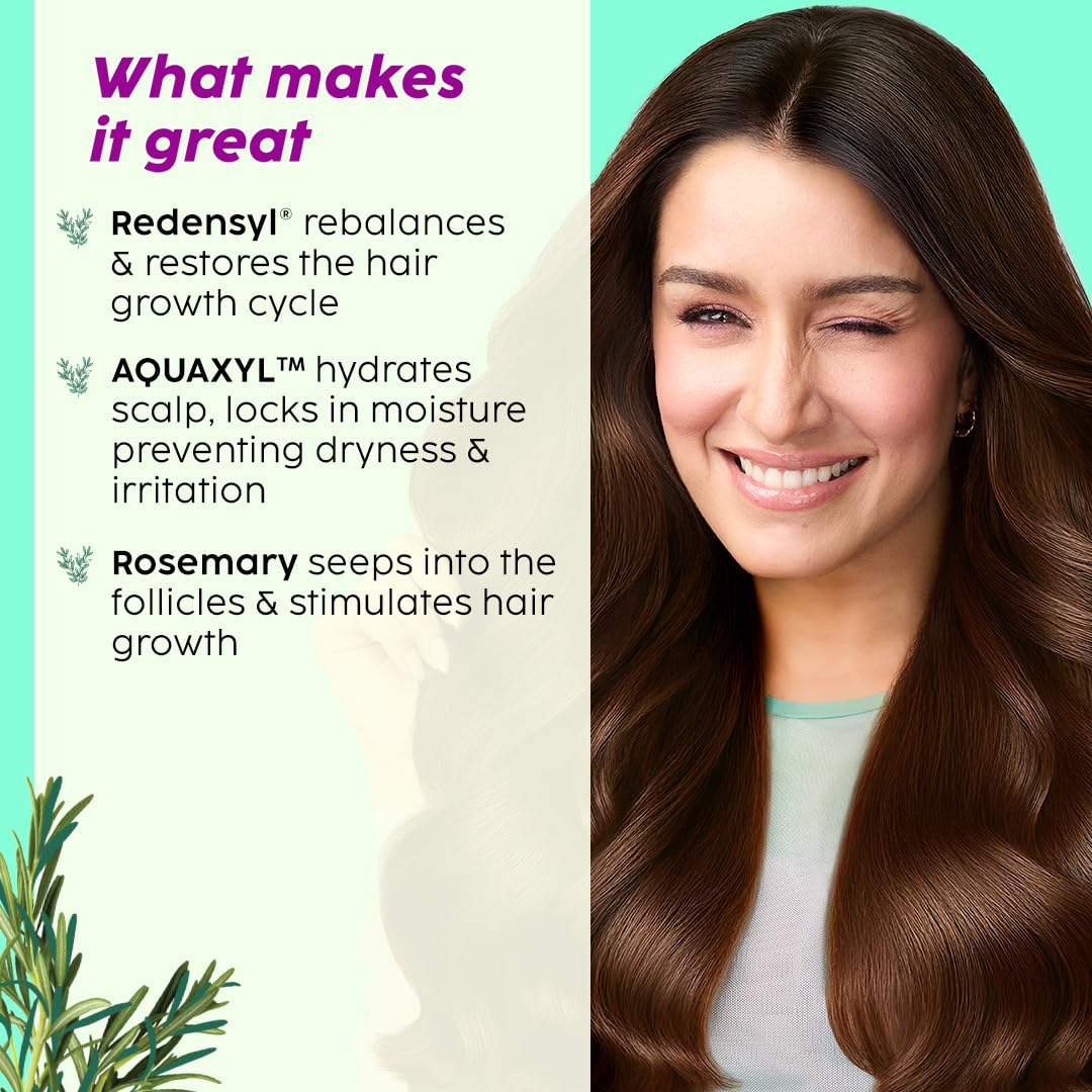 PLIX - THE PLANT FIX Rosemary Hair Growth Advanced Hair Spray for fuller, thicker hair | Redensyl® & Rosemary Extract | Easy to Use | Mess-free | Stimulates Hair Follicles & Promotes Hair Growth | For All Hair Types | 100ml