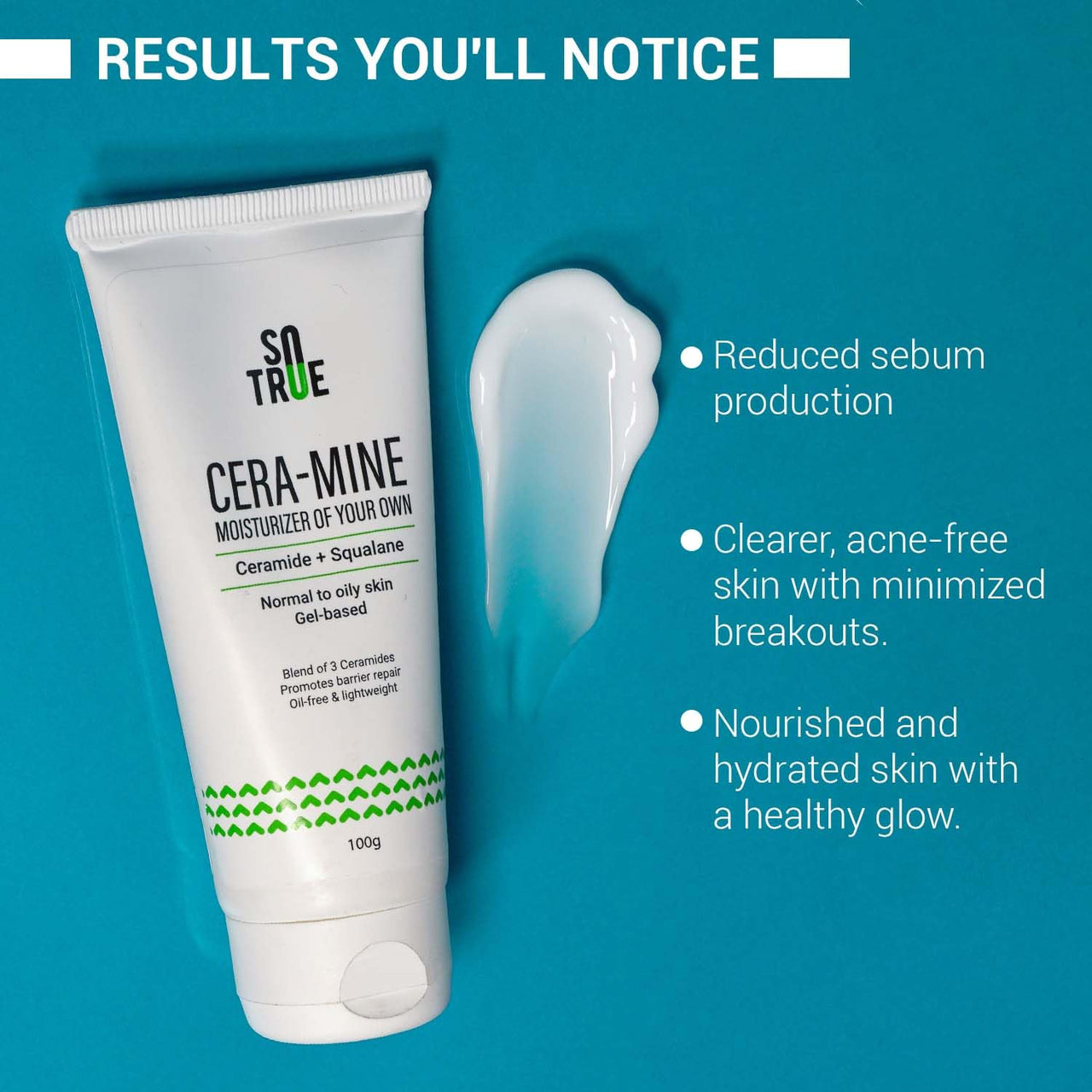 Sotrue Ceramide Gel Face Moisturizer & 2% Salicylic Acid Face Wash + AHA Combo | Acne Prone Skin, Excess Oil, Pimples | For All Skin Types