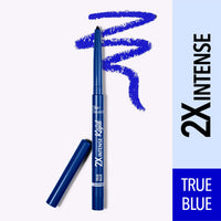 Blue Heaven Intense Eyeliner Pencil Easy Sketch, Black, 1Ml & Soft Kajal Eyeliner Pencil, Blue, 0.31G (Matte Finish), Multicolor