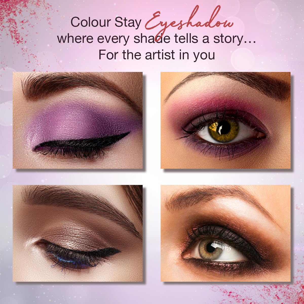 Hilary Rhoda Colour Stay Eyeshadow Palette | 12 Shades | Highly Pigmented Eyeshadow Palette | Matte & Shimmer Finish | No Fallout Eyeshadow Palette | Blendable Eyeshadow Palette | 20g