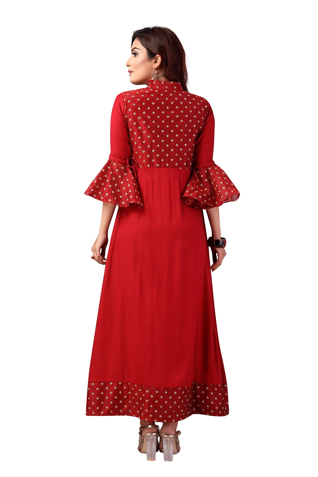 madhuram textiles Women's  Rayon Anarkali Kurta