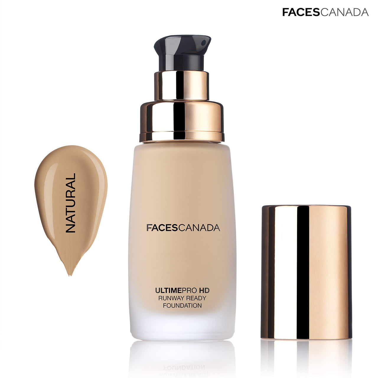 FACESCANADA Ultime Pro HD Runway Ready Liquid Full Coverage Foundation For All Skin Types - Natural,30Ml|Radiant Flawless Finish|Hd High Coverage|Blends Easily|Longwear|Natural Dewy Skin,Pack Of 1