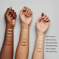 Mila Beauté Built to Cover Liquid Concealer for Women With Spf & Hyaluronic Acid| Full Coverage Matte Finish Concealer for Dark Circles | Easily Blendable & Waterproof Formula| Suitable for Indian Skin Tones - 104N Natural Beige