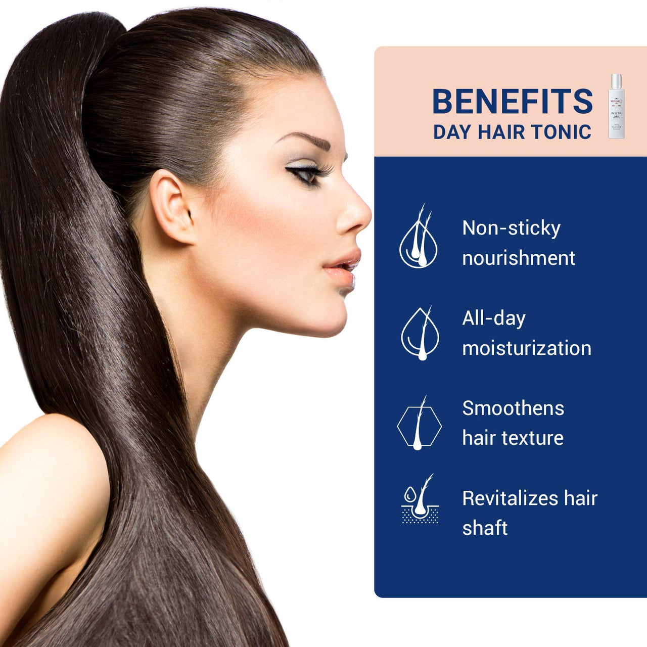 Mitchell USA Day & Night Hair Tonic | Reduces Hair Fall & Maintains Growth | Reduce Frizz And Provides Sun Protection | Lotus Seed Extracts, Argan Oil And Wheat Germ Oil | For Unisex | 100Ml + 100Ml