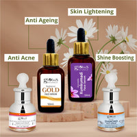Globus Naturals Glycolic & 1% Salicylic Acid Anti Acne Face Serum, For Oily & Acne Prone Skin, Natural & Ayurvedic Formula, Chemical Free, Cruelty Free, 30 ml, Pack of 5
