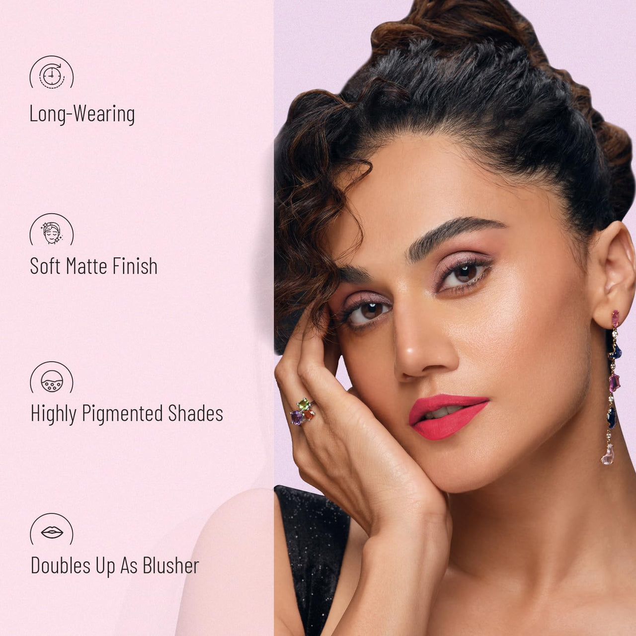 Swiss Beauty All About Lip Palette With 10 Pigmented Colors |Creamy Matte Finish Lip Colors Lipstick |Travel Friendly Lip Palette | Multicolor-03, 12gm