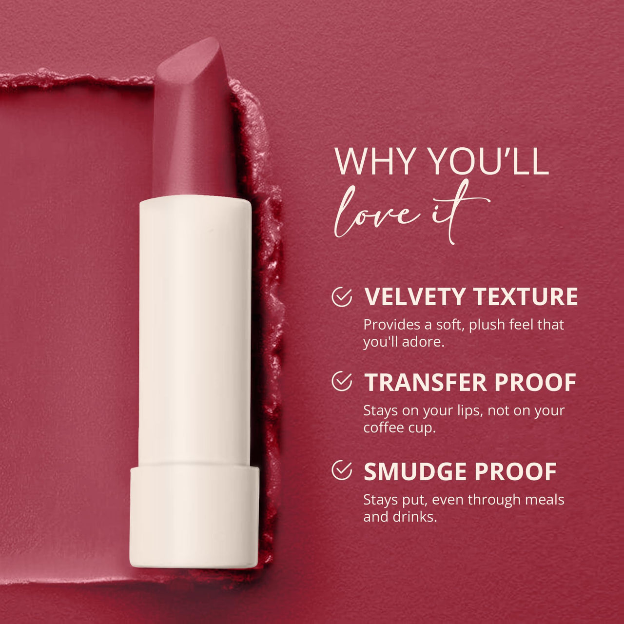 Carlton London Velvet Satin Glitterati Bullet Long Stay Lipstick |Enriched with Vitamin E, Castor oil | Intense Colour, Moisturised Lips, Smooth & Light |Upto 8 hrs - 4Gm. (Dirty Peach)