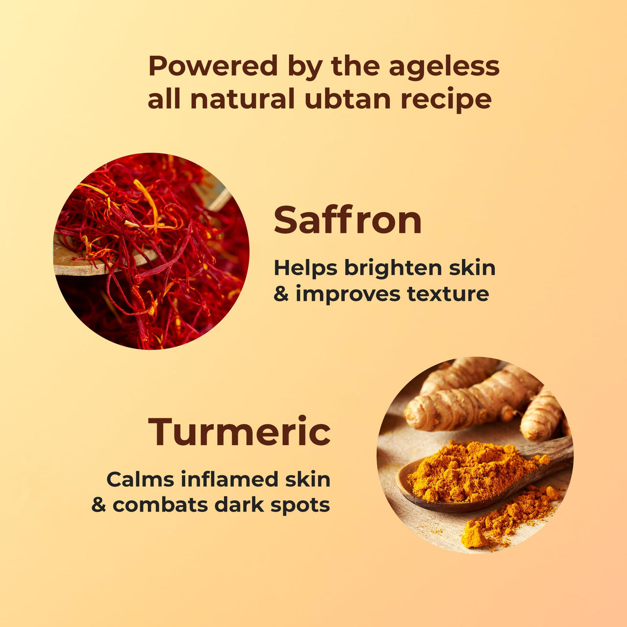 Naturali Ubtan Brightening Body Scrub | With Superfoods Saffron & Turmeric | Exfoliates | Removes Tan | Boosts Skin Glow | Paraben-free | For All Skin Types | 200gms