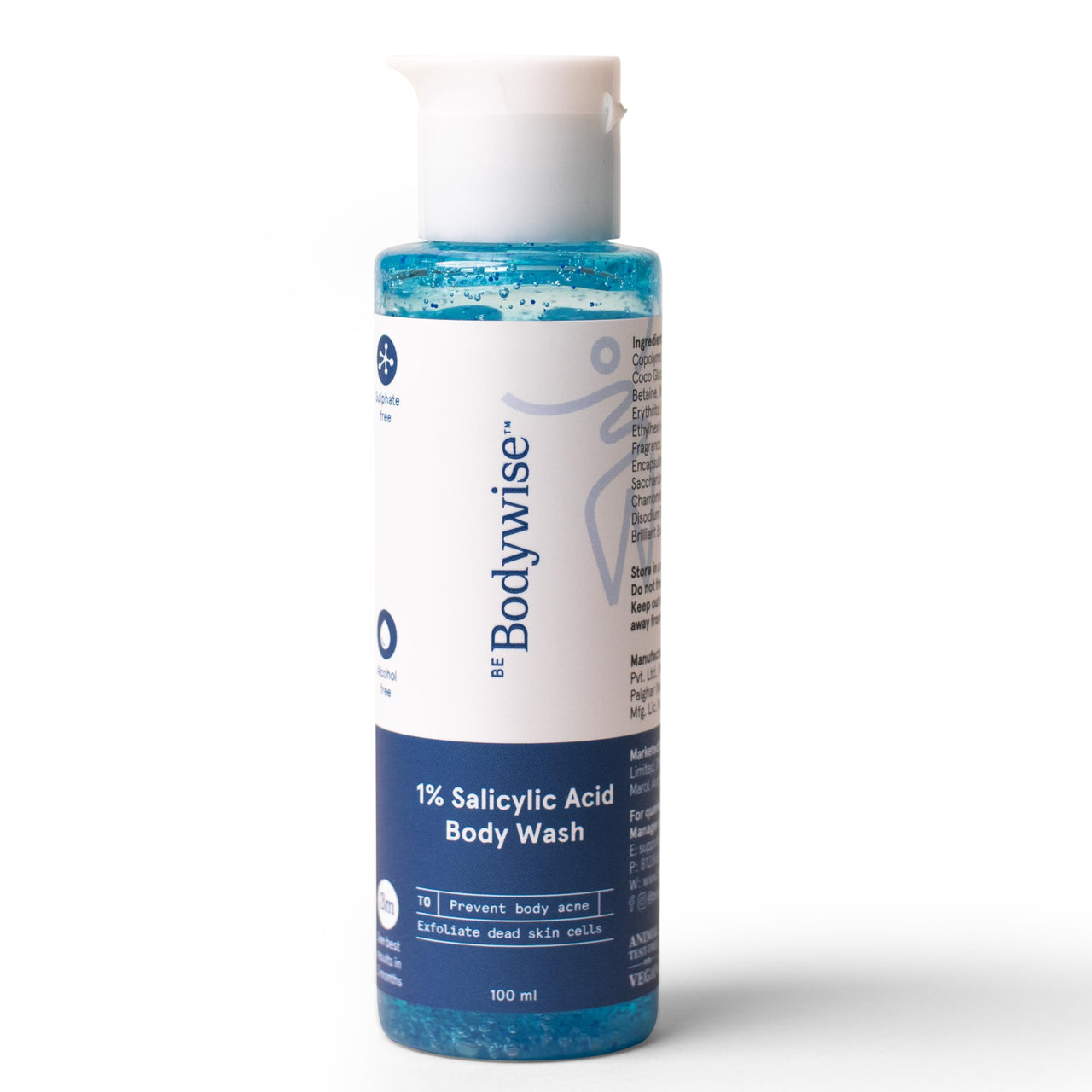 Be Bodywise Lactic Scrub, Niacinamide Wash, Salicylic Body Wash