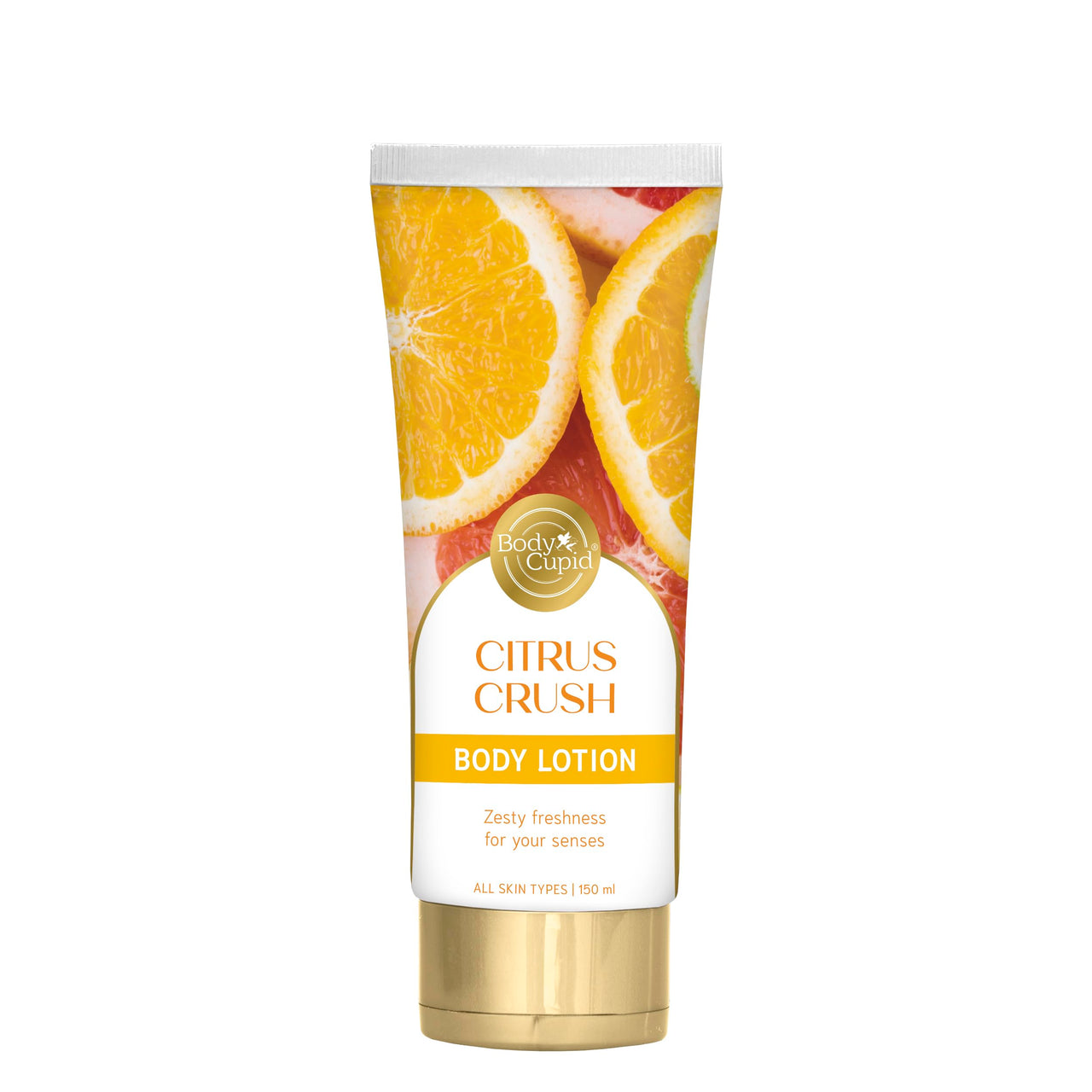 Body Cupid Citrus Crush Body Lotion | Hydrating & Refreshing Body Moisturizer with Zesty Citrus Extracts | Fast-Absorbing & Non-Greasy Formula | 150ml