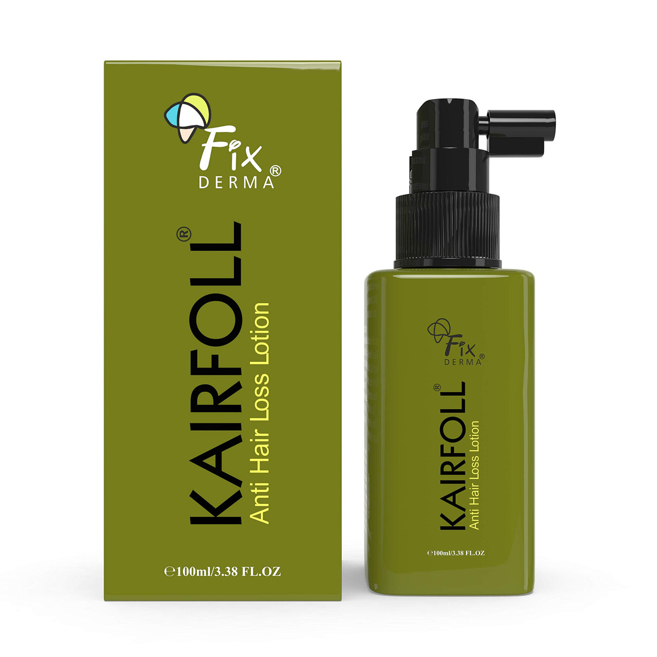 Fixderma Kairfoll Anti Hair Loss Lotion Spray | Amino Acid Lotion for Women & Men | Peptides for Hair | Lotion To Soothe Itchy & Irritated Scalp - 100 ML