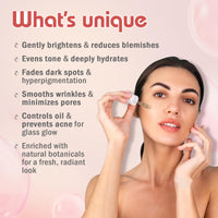 Glamveda 2% Kojic Acid Face Serum with Niacinamide & Alpha Arbutin | Skin Brightening & Hydration | Dark Spot, Blemish & Wrinkle Reduction | Glass Skin Glow | All Skin Types