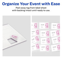 Avery Flexible Printable Name Tags, 2-1/3