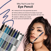 Forever52 Daily Life Waterproof Smoothening Matte Eye Pencil, (1G, Onyx Black) - ( F501)