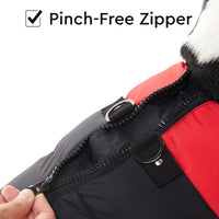 Gooby Padded Vest Dog Jacket - Pink, X-Large - Warm Zip Up Dog Vest Fleece Jacket with Dual D Ring Leash - Winter Water Resistant Small Dog Sweater - Dog Clothes for Small Dogs Boy and Medium Dogs