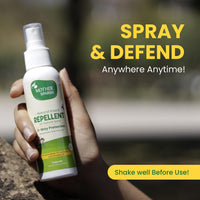 Mother Sparsh Natural Insect Repellent for Babies, Herbal Armor, 100% Protection from Mosquitoes, Fleas and Ants, 100 ml, (Pack of 2)