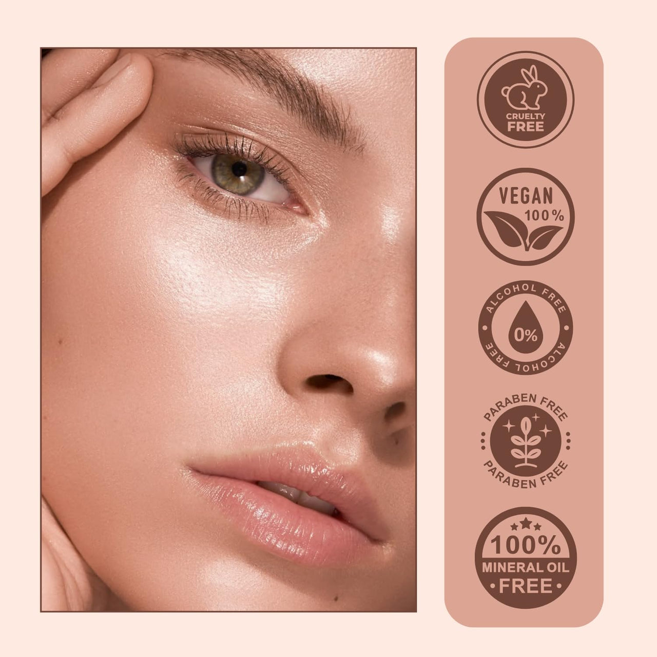 Lakyou Beauty Real Makeup Base | Highlighting Primer | Hydrating and Illuminating | 30ml | (Pink Tint, 30ml)