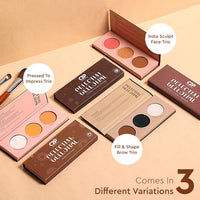 C2P Pro Celestial Eyebrow Palette for Women 12g | 3-in-1 Brow Kit (Powder + Wax) | Fills, Shapes & Defines | Long-Lasting, Non-Sticky & Buildable | Enriched with Coconut, Castor Oil & Vitamin E