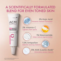 Depiwhite Dr. Reddy s Advanced Cream, Enriched with 2% Vitamin C, 1% Niacinamide & 2% Kojic Acid | Men & Women | Suits All Skin Types | 15ml