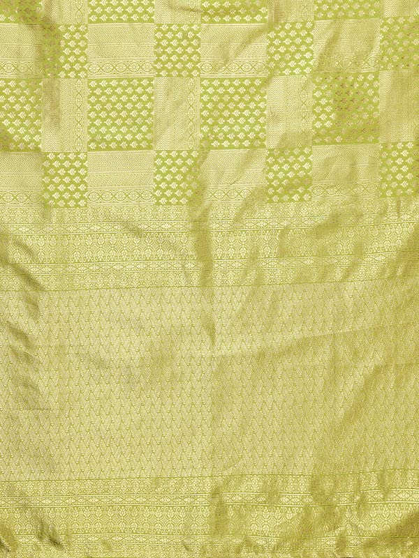Satrani Women's Jacquard Poly Silk Saree With Unstitched Blouse Piece