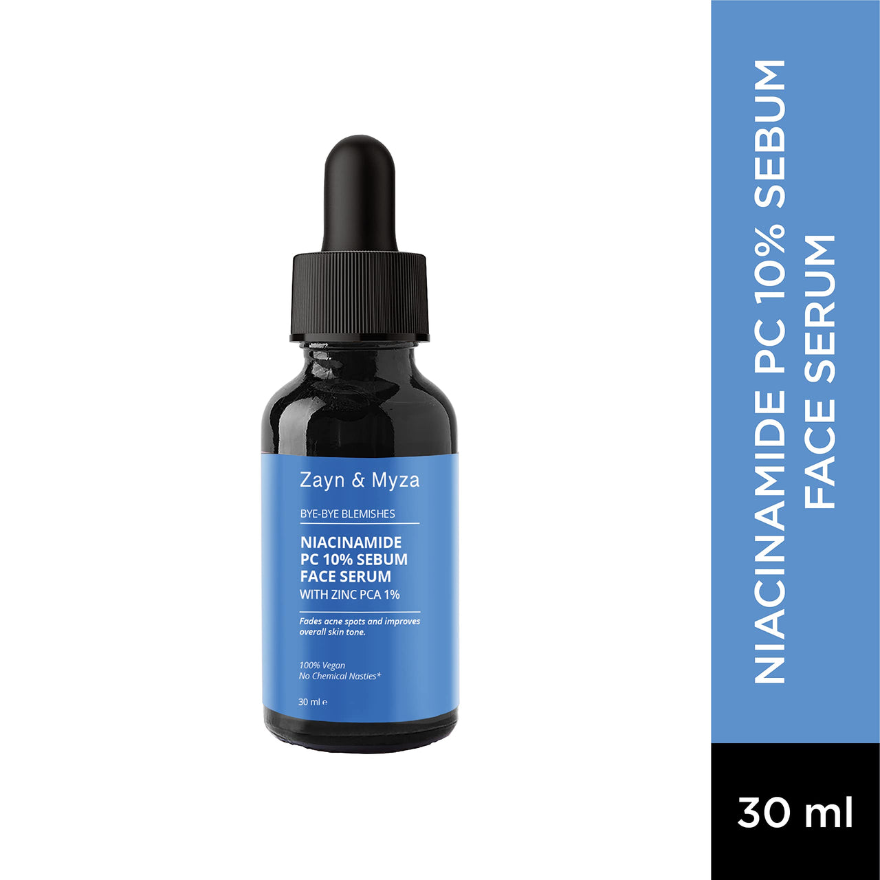 ZM Zayn & Myza 10% Niacinamide Serum With Zinc | Face Serum for Acne Marks, Blemishes, Pigmentation & Oil Control | Serum For Pimples & Acne Prone Skin - 30 ml