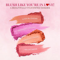 Just Herbs Nourishing Powder Blush Infused with Beetroot & Gotukola Highly Pigmented, Buildable Suitable for All Skin Tones - 3.5 g (Hibiscus Crush)