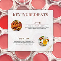 Just Herbs Ayurvedic, Natural Lip & Cheek Tint, Blush For Women- SLS, Chemical & Paraben Free - 04 Mahogany (Creamy Matte)