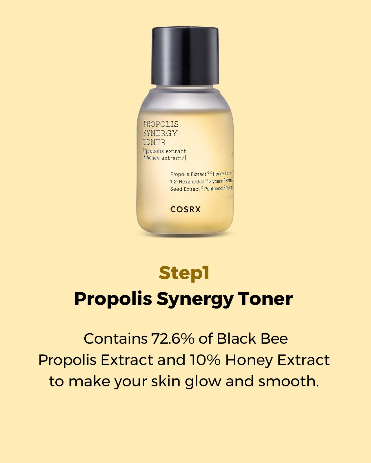 COSRX Honey Glow Kit | Facial Toner, Serum, Cream with Propolis Extract | Deep Moisture, Hydration, Nourishment | Travel Size Set, Gift Set, Korean Skincare, Not Tested on Animals
