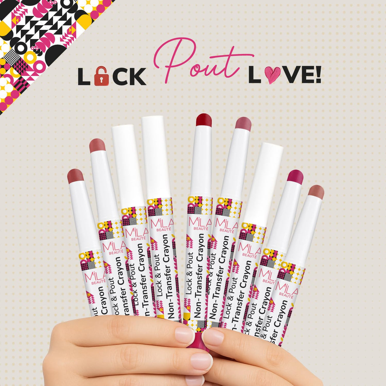 Mila Beauté Lock & Pout Matte Crayon Lipstick for Women I Smudge Proof & Transfer-proof Lipstick I Hydrating With Ceramides & Shea Butter I Highly Pigmented & Glides Smoothly | Suitable for Indian Skin Tones – (1.25g1 Don't Stare)