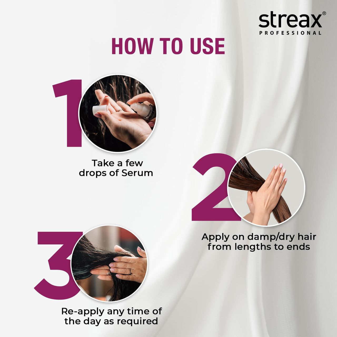 Streax Professional Canvoline Hair Serum for women | For Straight & Silky hair | Anti Hair Breakage | Anti Frizz | Soft & Tangle Free Hair | Paraben & Silicon free | 100 ml