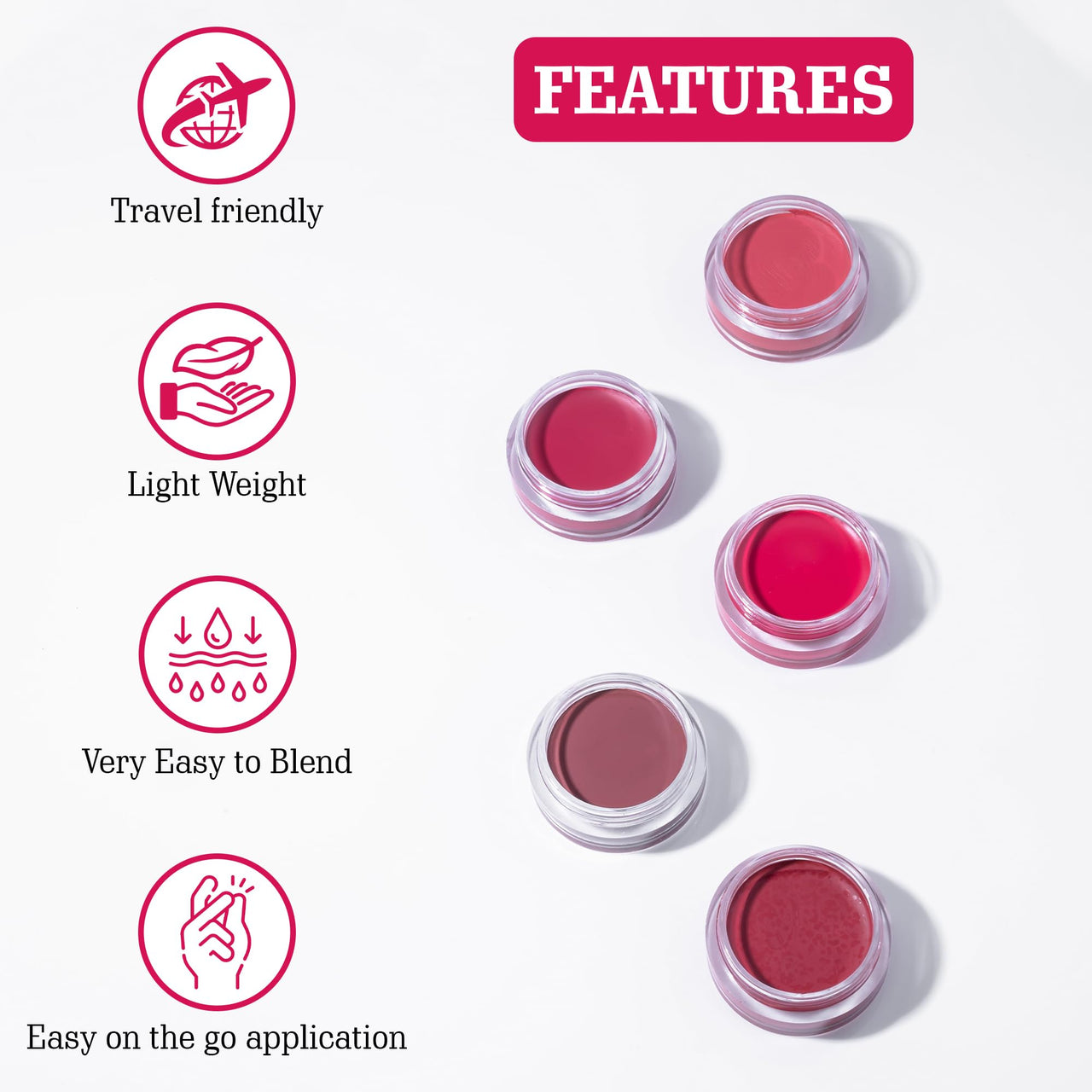 Aravi Organic Lip and Cheek Tint - With Goodness of Vitamin E & Candelila Wax - Nourishes & Hydrates Dry Chapped Lips, Blush & Eyeshadow Fo All Skin Types - 8 gm